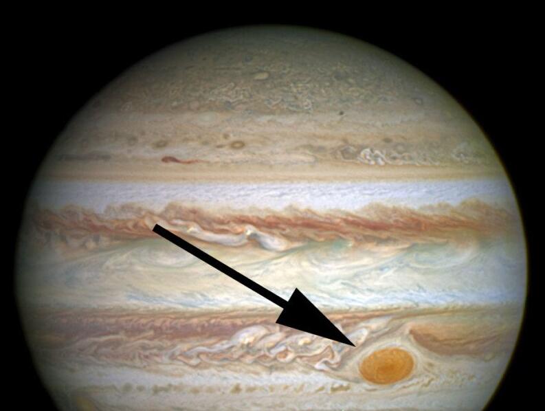 nasa的朱诺号捕捉到最近距离的木星大红斑图像