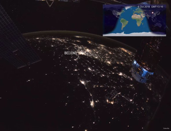 从太空定时连续拍摄时间最长的地球影片