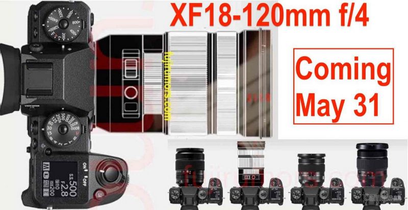 富士将于5月31日发布XF 18-120mm F4镜头