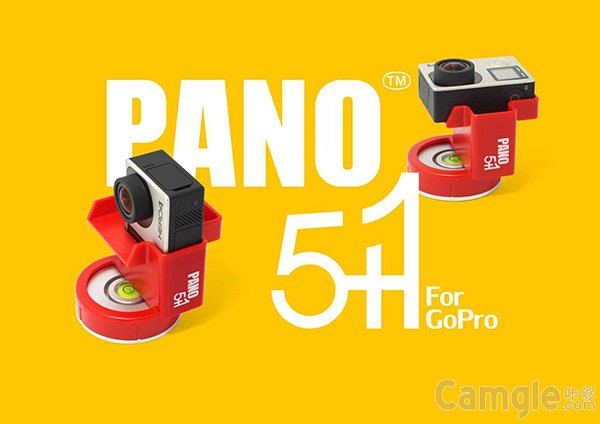 拍摄 360°全景 超简易神器 GoPro 支架 Pano 5+1