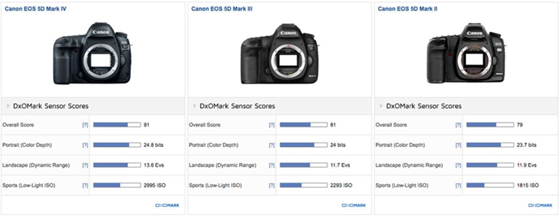 DxO Mark 评分表示：5D Mark IV 是佳能最强！
