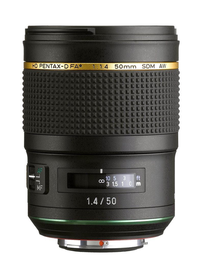 宾得新款 FA ★ 50mm f/1.4 SDM AW 镜头相关规格和售价信息曝光