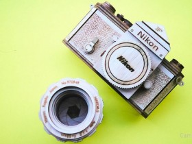 木制尼康F相机复制模型！