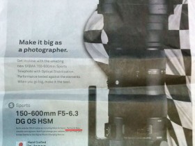适马 150-600mm f/5-6.3 Sport 宾得索尼卡口即将发布