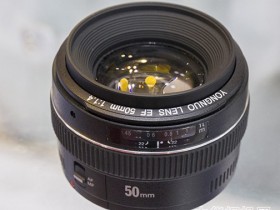 永诺 50mm f/1.4 红圈镜头外观专利公布