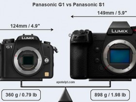 松下LUMIX S1与G1、G9、奥林巴斯E-M1X相机尺寸对比图！