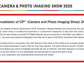 因冠状病毒疫情原因CP+2020影像展会取消！