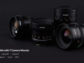 三阳即将发布Cine 24mm、35mm 、50 mm、85mm T1.5定焦镜头系列