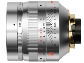 铭匠光学正式发布TTartisan 50mm F0.9“银黑”限量版镜头