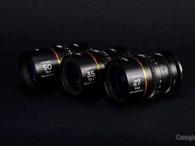长庚光学即将发布的老蛙27mm T2.8、35mm T2.4、50mm T2.4变形镜头外观照曝光