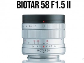 梅耶发布Biotar 58mm F1.5 II镜头